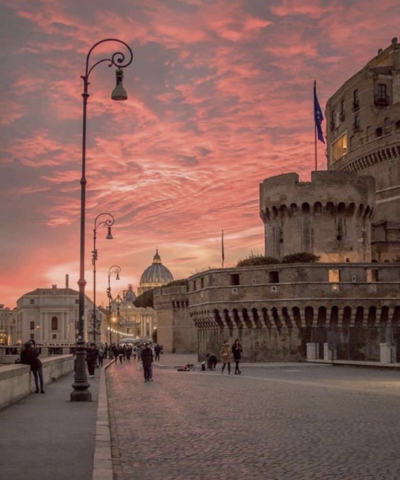 Sunset in Rome, Italy