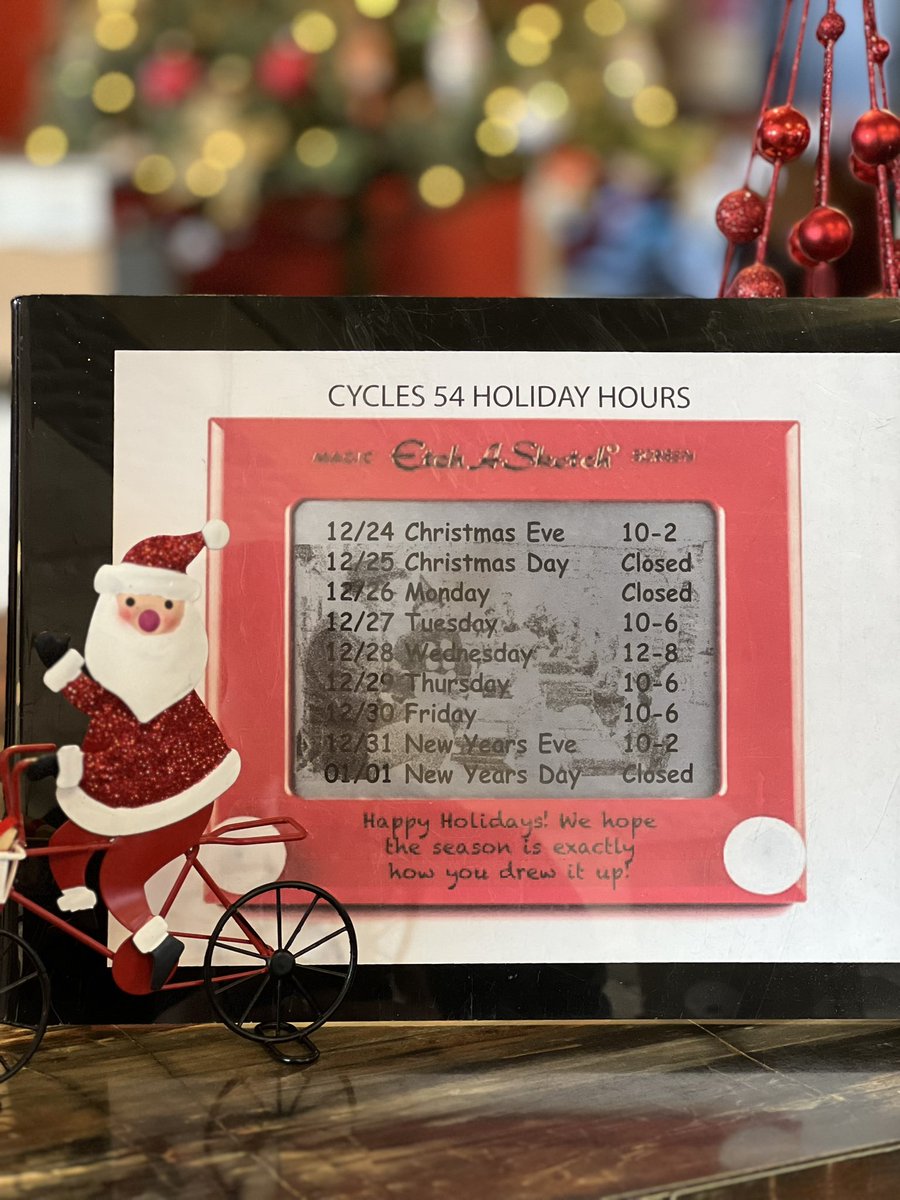Cycles54's tweet photo. 1) Treat everyday like Christmas 2) There’s  room for everyone on the nice list 3) The best way to spread Christmas Cheer is singing loud for all to hear. Merry Christmas Everyone! https://t.co/4VNab12HYn