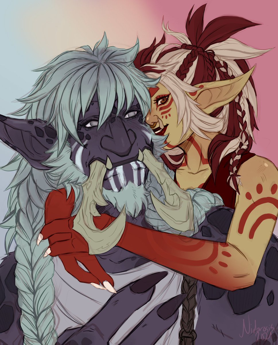 (New pinned) 📌

Hi! I'm Nida, a norwegian fantasy artist.
I enjoy drawing WoW (+others game art) along with original character design pieces.

Check out my other socials!
Linktree: linktr.ee/nidarosis