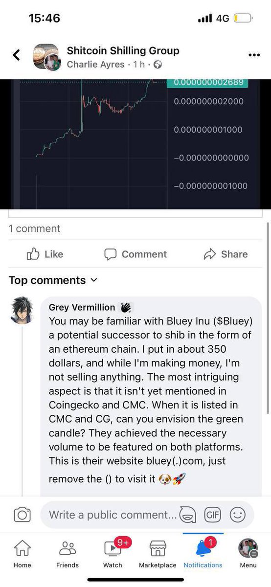 Picked up some $BLUEY 💙🐶

This chart is holding amazingly for a meme that just launched

They are marketing on Facebook heavily to extend the audience 🧠

Bluey is the oldest dog to ever live - 29.5 years old and is 0 tax 🙏🏼✨