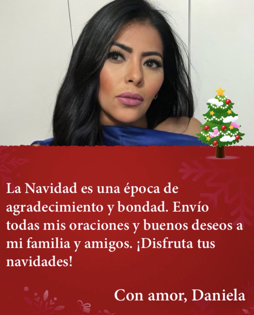 DanielaAcosta79's tweet photo. ¡Felices fiestas! 🌲🎁🎉🧑🏻‍🎄🎅🏼 https://t.co/W8mwscnT7f