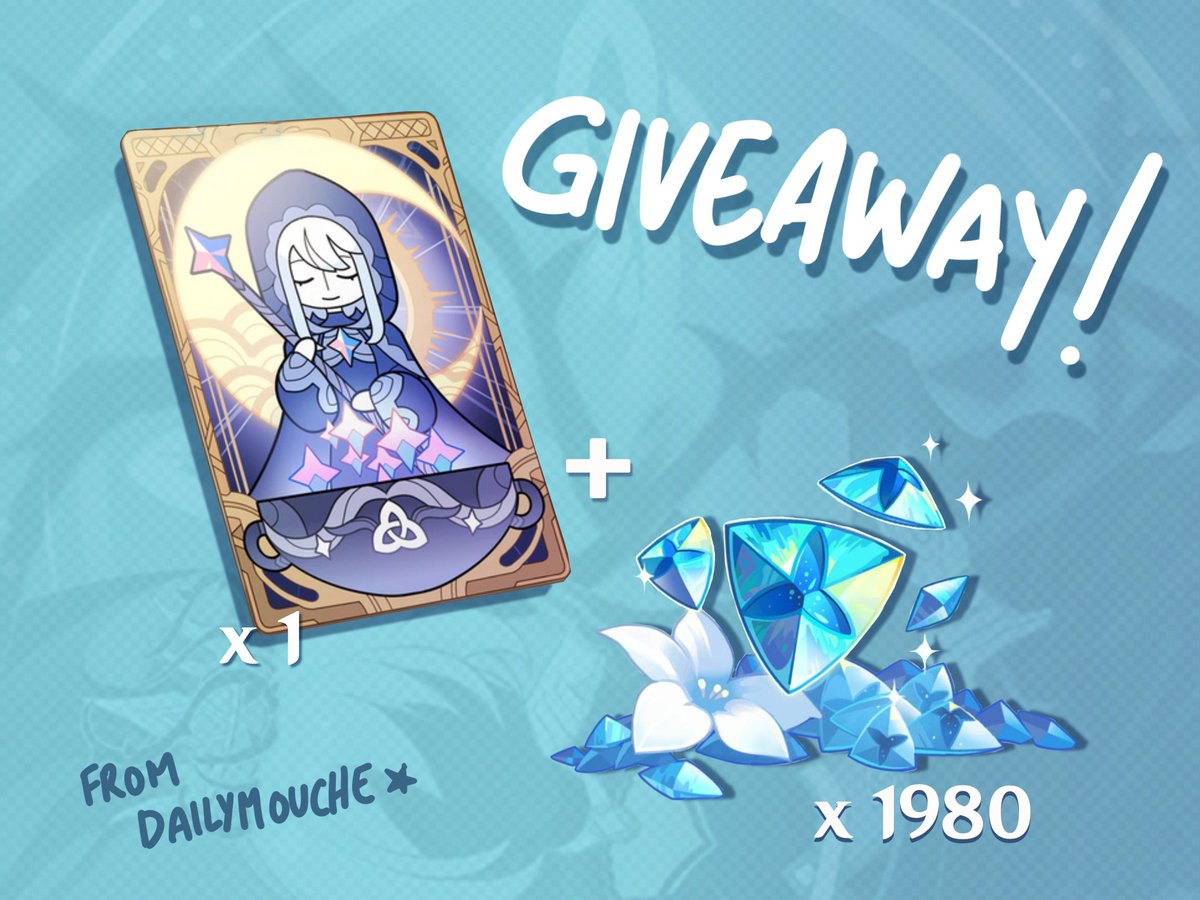 dailymouche's tweet image. ★ 100K GIVEAWAY ★

glad to announce that i have partnered with the sweet @Elinasart to celebrate reaching 100K ! 

we have decided on 3 prizes :
- x1 scaramouche merch from elina's store
- x1 welkin moon
- x1 1980 genesis crystals

★ rules below