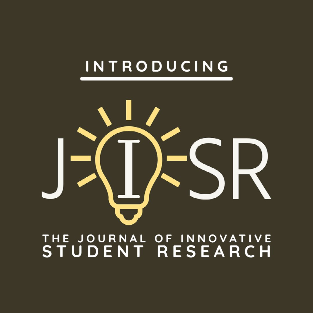 JISResearch's tweet image. The Journal of Innovative #Student #Research is a student-led, student-focused, FREE, double-blind peer review open access journal that publishes original research articles, review articles, and case reports on various subjects.
innovativestudentresearch.org