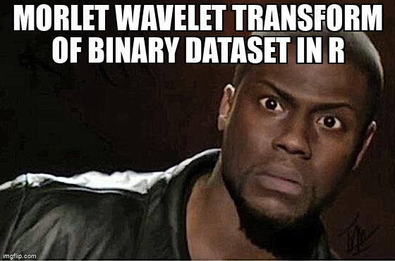 overflow_meme's tweet image. Morlet wavelet transform of binary dataset in R stackoverflow.com/questions/7480… #wavelettransform #binarydata #wavelet #r