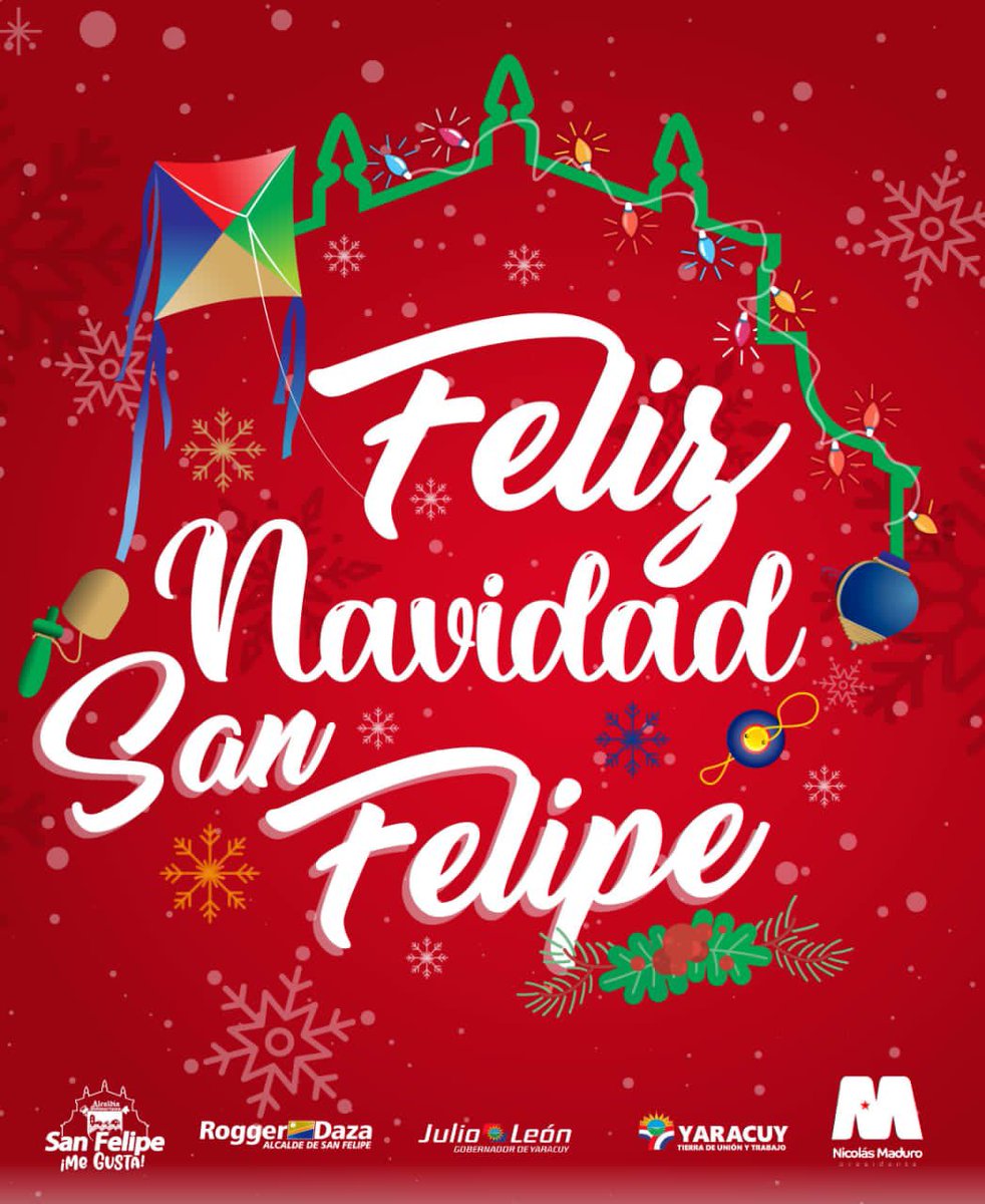 RT <a href="/roggerdaza/">Rogger Daza</a>: Feliz Navidad a mi querido pueblo de San Felipe, hoy, que celebramos el nacimiento del niño Dios, reafirmamos nuestro compromiso de seguir trabajando para hacer de San Felipe la mejor ciudad junto al poder popular, al gobernador @JLEONYAR…