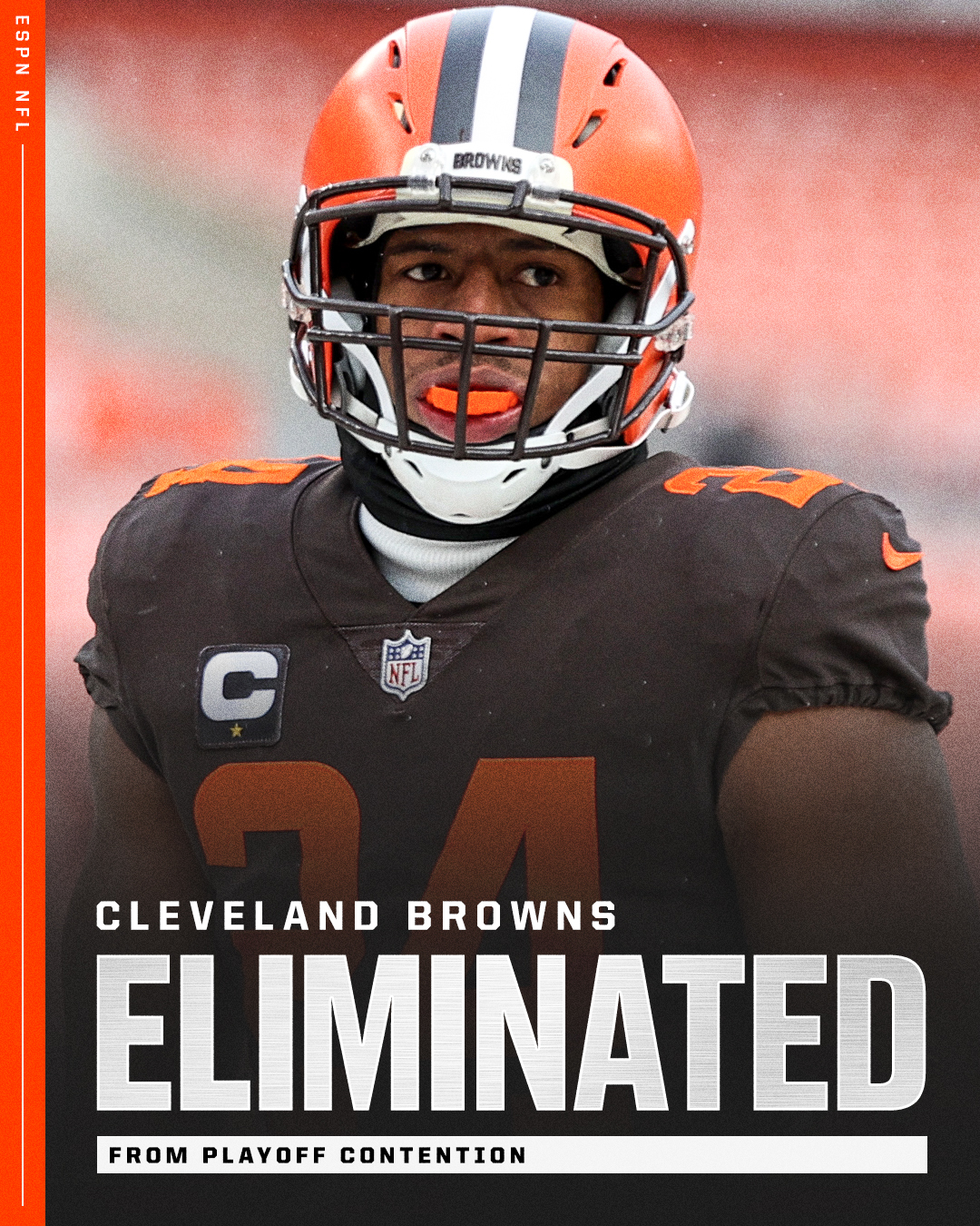 ESPN on X: 'The Browns have officially been eliminated from playoff  contention.  / X