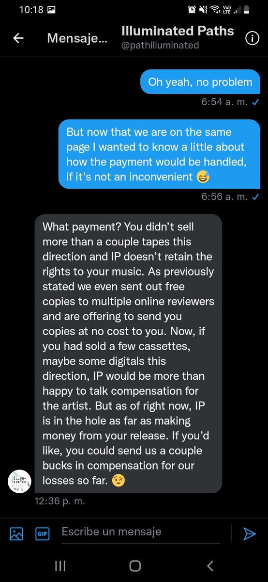 A lovely interaction with a friend of mine I won't name cus he said not to

(this was months ago but it fits)