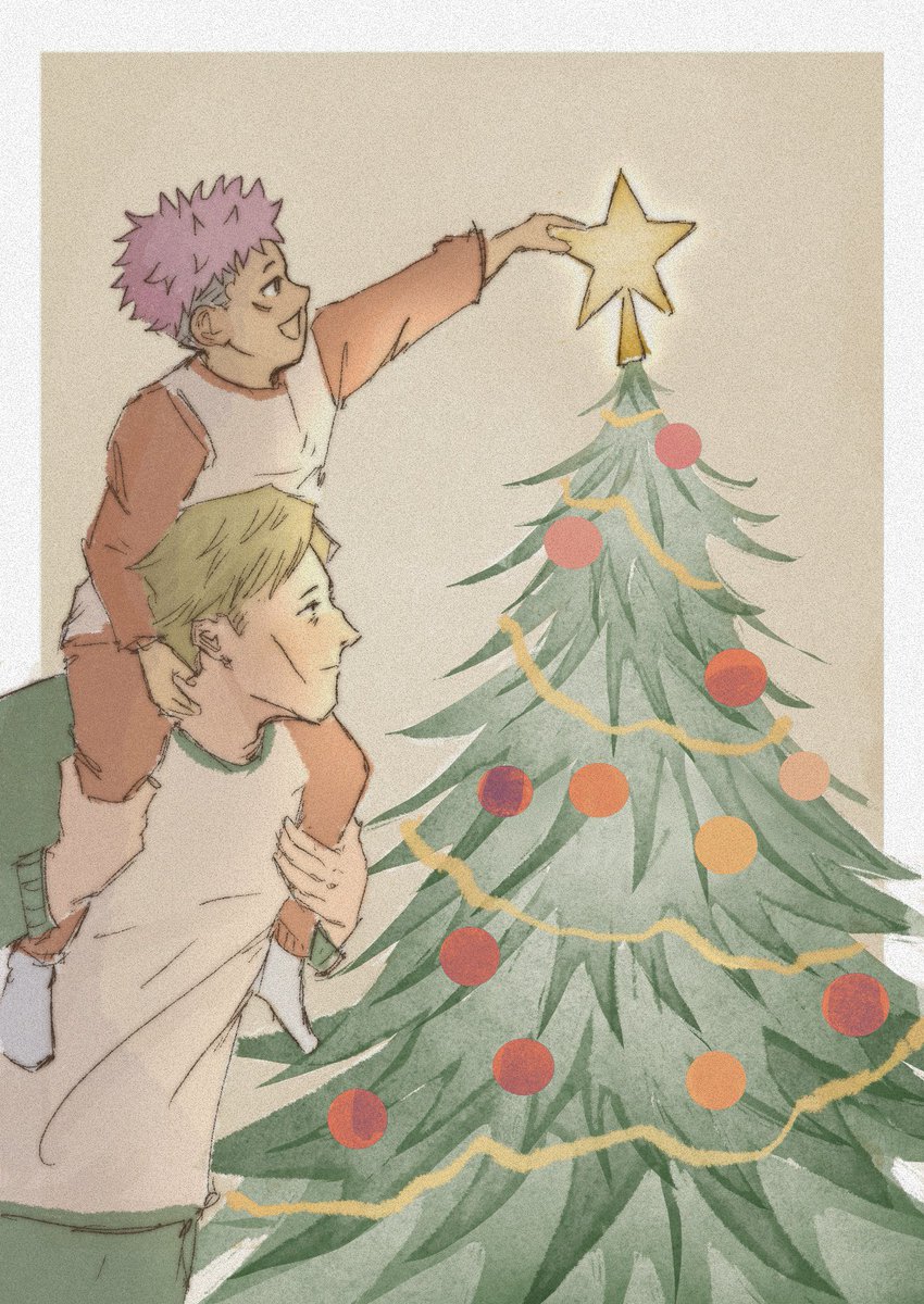 yuutaguro's tweet photo. happy christmas 🐅 #nanamikento #Itadoriyuuji #jujutsukaisen #呪術廻戦 https://t.co/S4fuv0tlaq