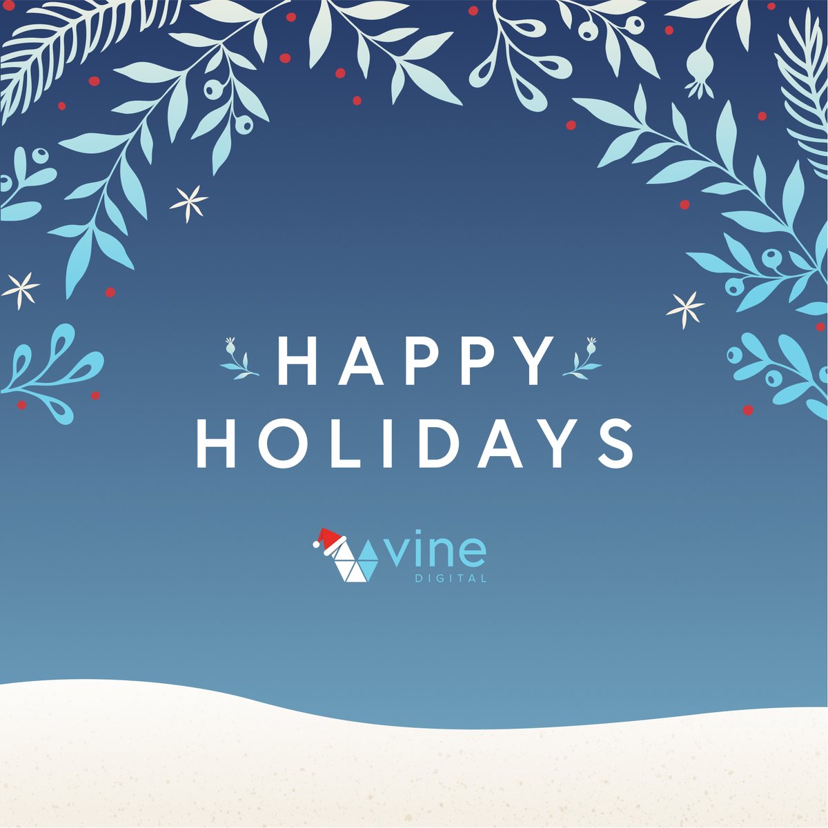 VineDigital's tweet photo. We wish you and your family a happy holiday season and all the best in the new year. Keep an eye on Vine Digital for big things to come in 2023! https://t.co/rWKVY8S2hu