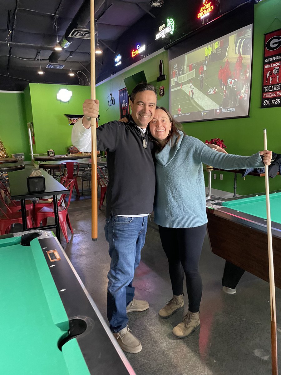 CcpaGdean's tweet photo. New traditions during Christmas Eve celebrations! Beer, Boxing and Billiards! π₯ π± #missingamy #doingthebestwecan https://t.co/QItbuPSLkR