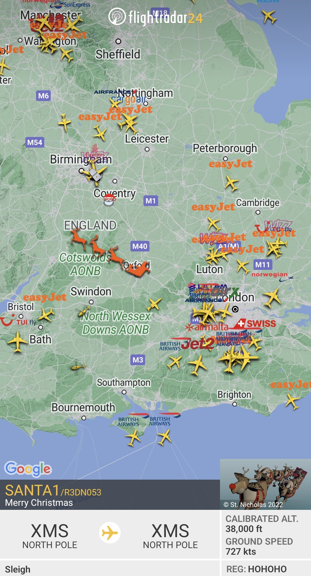 Top 73+ imagen flight radar pere noel fr.thptnganamst.edu.vn
