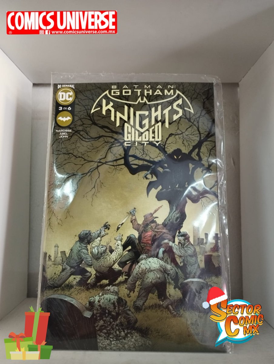 SectorComicMx's tweet photo. Ya se encuentran estos títulos en tiendas Cómics Universe:
🎄Batman Gotham Knights Gilded City #3.
🎄Batman Vol. 5: Fear State.
🎄Superman Batman World's Finest.
🎄Batman Spawn. La Colección Clásica. 
Más info en cada foto en ALT.
Hilo 1 de 3 https://t.co/3Q24k61mzR