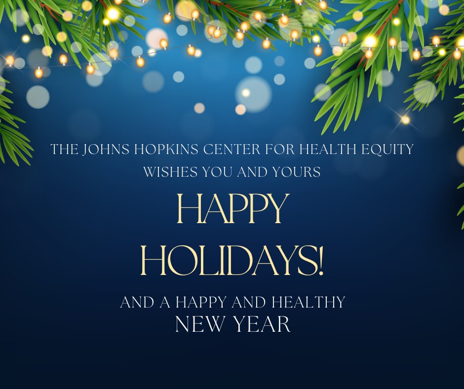 Johns Hopkins Center for Health Equity tweet media