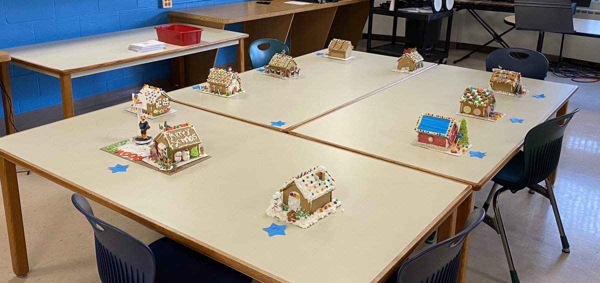RCanene's tweet photo. So we held our very first @Edgewood68 staff gingerbread house competition. All the students got to come and vote on the winning house! 🧵 https://t.co/9xy8zbOHKE