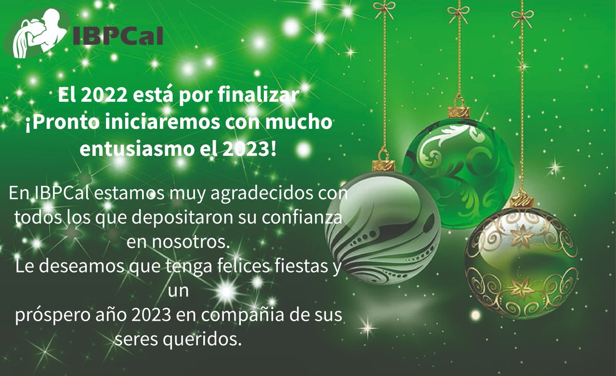 Feliz Navidad. #IBPCal #FelizNavidad2022 #ProsperoAño2023 #Navidad #FelizAnoNuevo #Bancosdeprueba