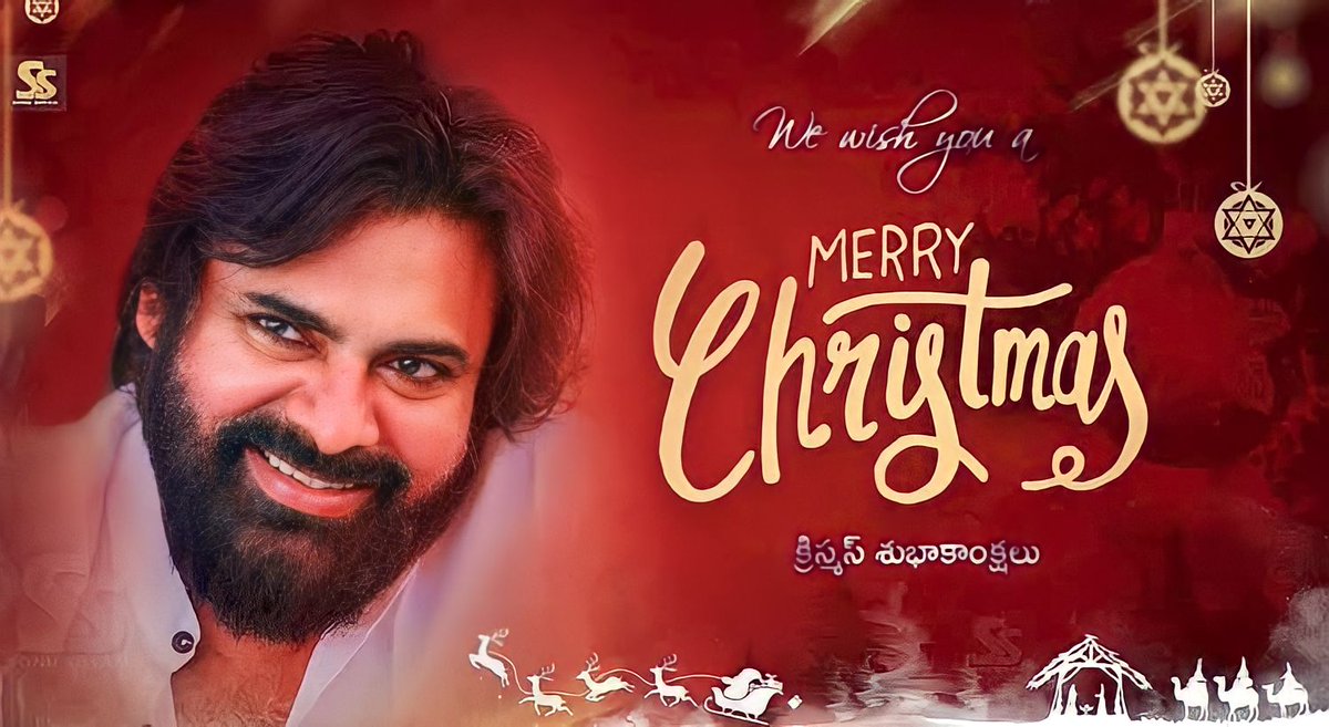 Ca167T's tweet photo. Merry Christmas♥️
#Christmas 
#Pawanakalyan https://t.co/Z7xXCFZPvE