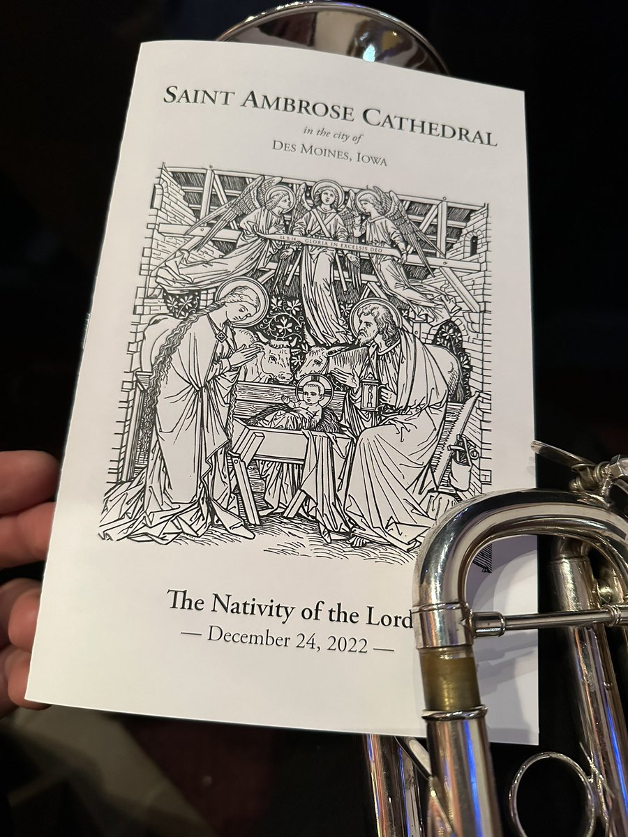 robertgraziano's tweet photo. Looking forward to making music at St. Ambrose Cathedral for the 4:00pm and 6:30pm liturgies. 🎺 https://t.co/dgQABr0py0