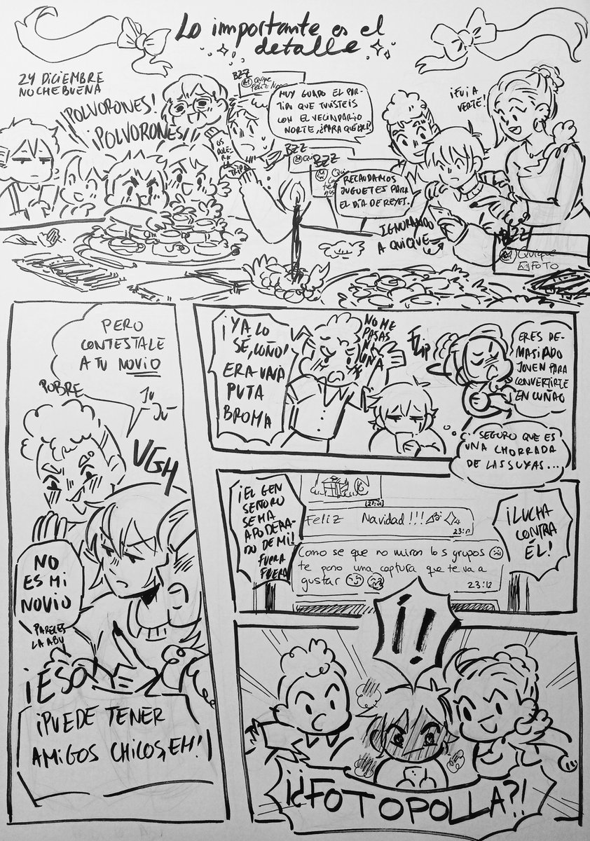 Nereres's tweet photo. Cenas familiares y regalos inesperados #sintaxiscomic https://t.co/No9kBxD0BI