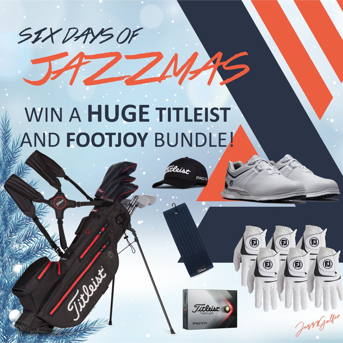 Day 5 brings a HUGE @TitleistEurope and @FootJoyEurope bundle! To Enter: 1️⃣ Follow me & @FootJoyEurope & @TitleistEurope 2️⃣ Retweet this 3️⃣ Follow me on IG ➡️ instagram.com/thejazzygolfer (if you have it!)