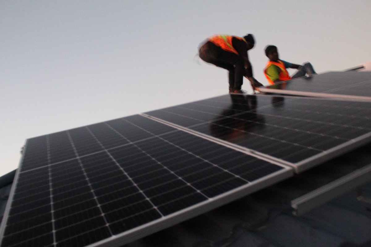 Our 550W half cut Mono panels looking lovely in the sunshine of the Caribbean, this is about solar energy, renewable power and getting off the grid for a sustainable future. #runonsun