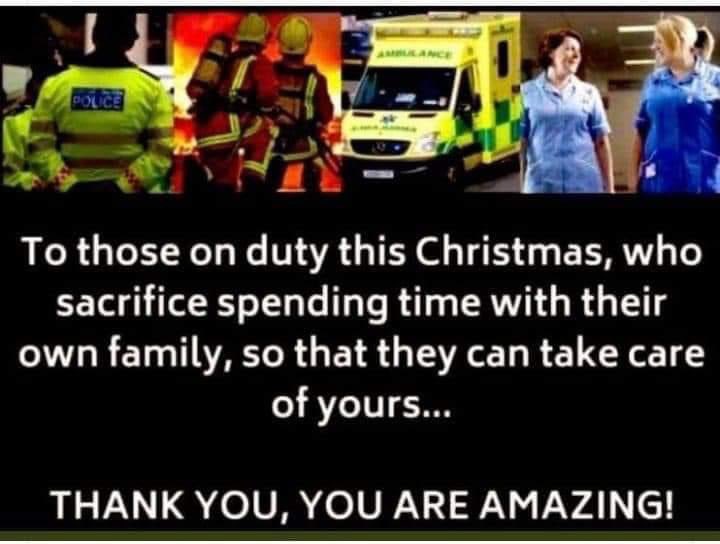TeamleadO's tweet photo. Can’t remember the last time I was home on #christmaseve and #christmasday and not working so incredibly grateful to all those working to keep everyone safe. #MerryChristmas https://t.co/PYYOAjLrV4