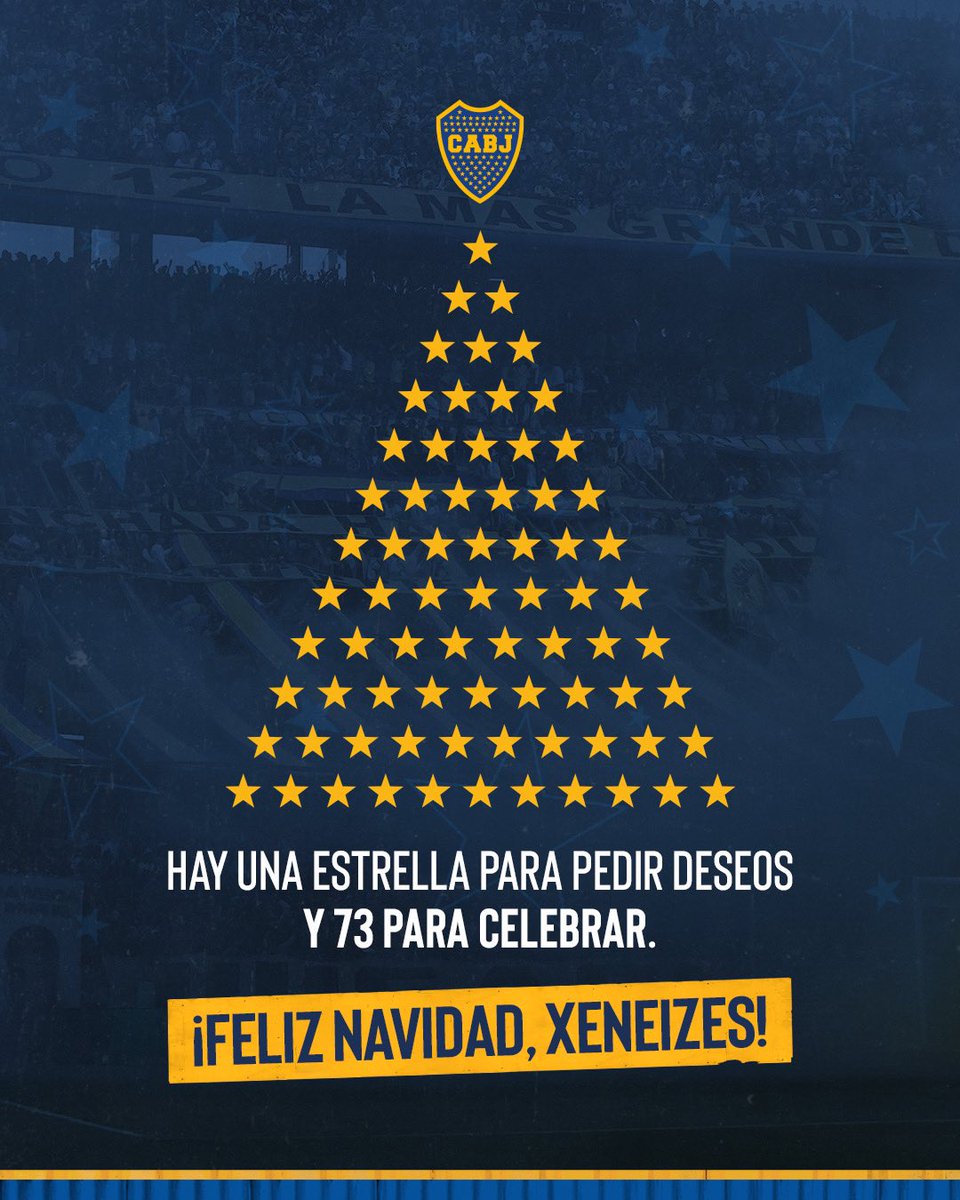A toda la gran familia Xeneize, nuestros mejores deseos en esta Navidad. ¡Muchas felicidades! ✨💙💛💙
