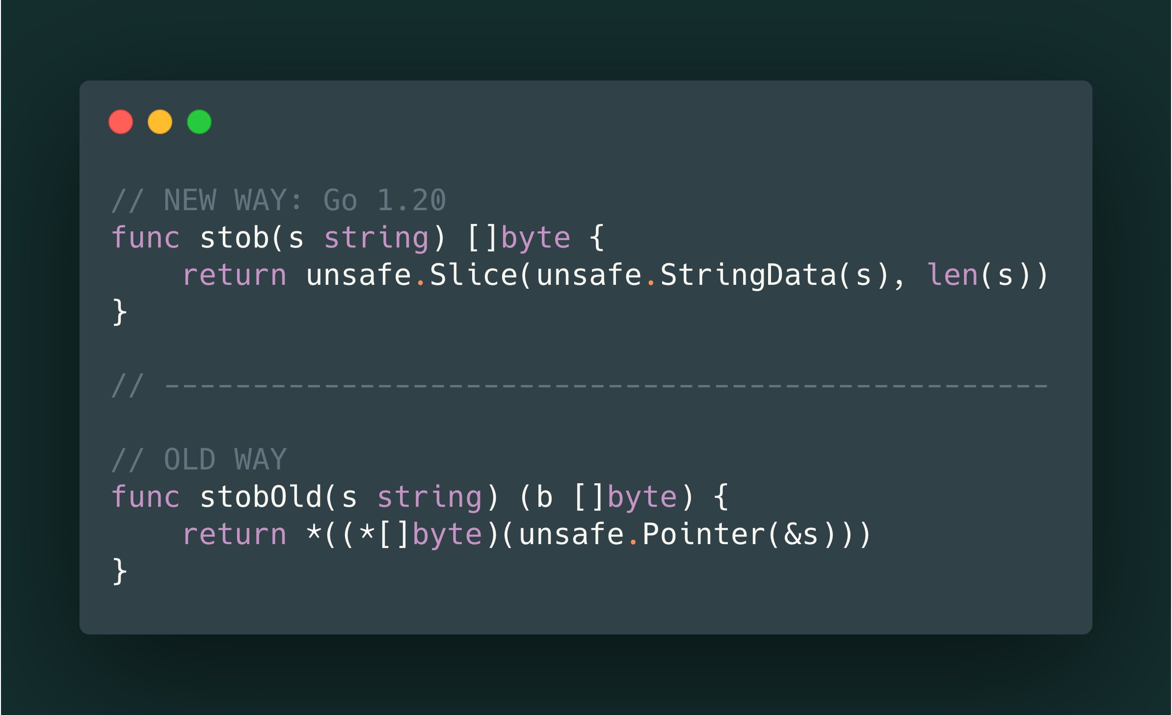 inanc on X: &ldquo;🚀 #golang Optimization Tip: Convert string to []byte 