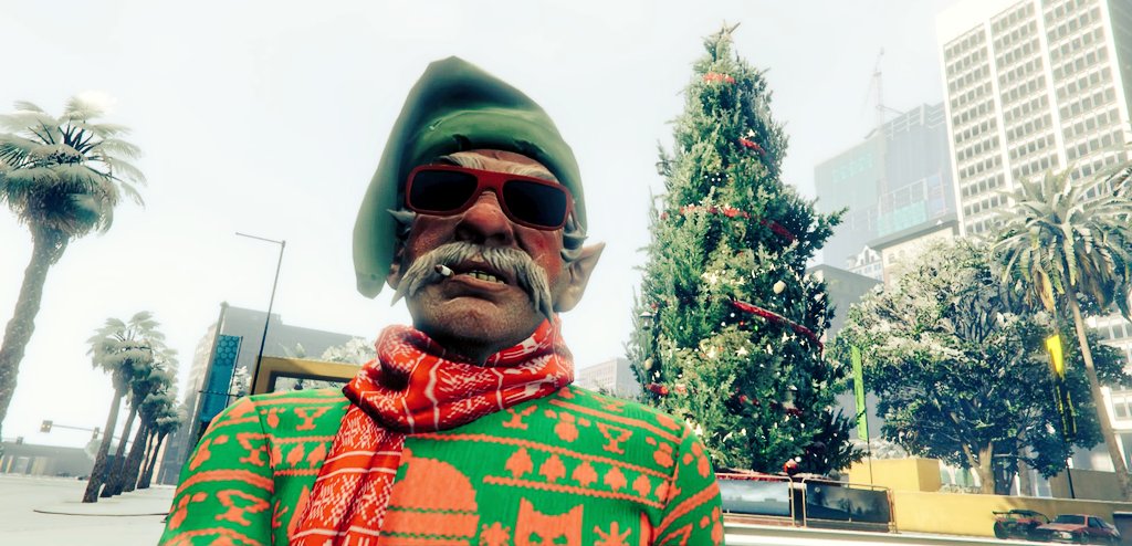 darthsean85's tweet photo. Some pics from Thursday's snowy #GTAOnline session. Great to see the snow back in Los Santos &amp; across Blaine County.

Looking forward to some festive hijinks over the next few days 🎄❄️ 

#GTASnow #PS4share #GTAV #GTAPhotographers #Snapmatic #VirtualPhotography #Christmas2022 https://t.co/Wjvo0061xe