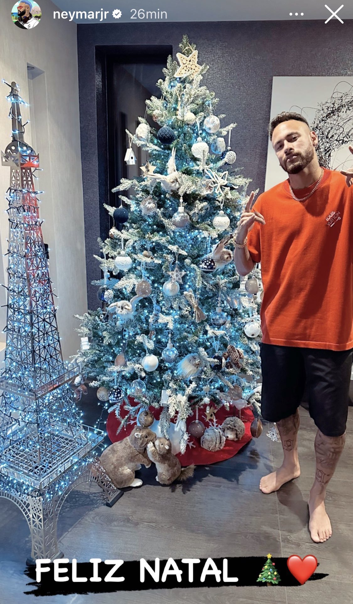 PSG COMMUNITY on Twitter "Neymar vous souhaite un joyeux Noël ! 🎄🎁