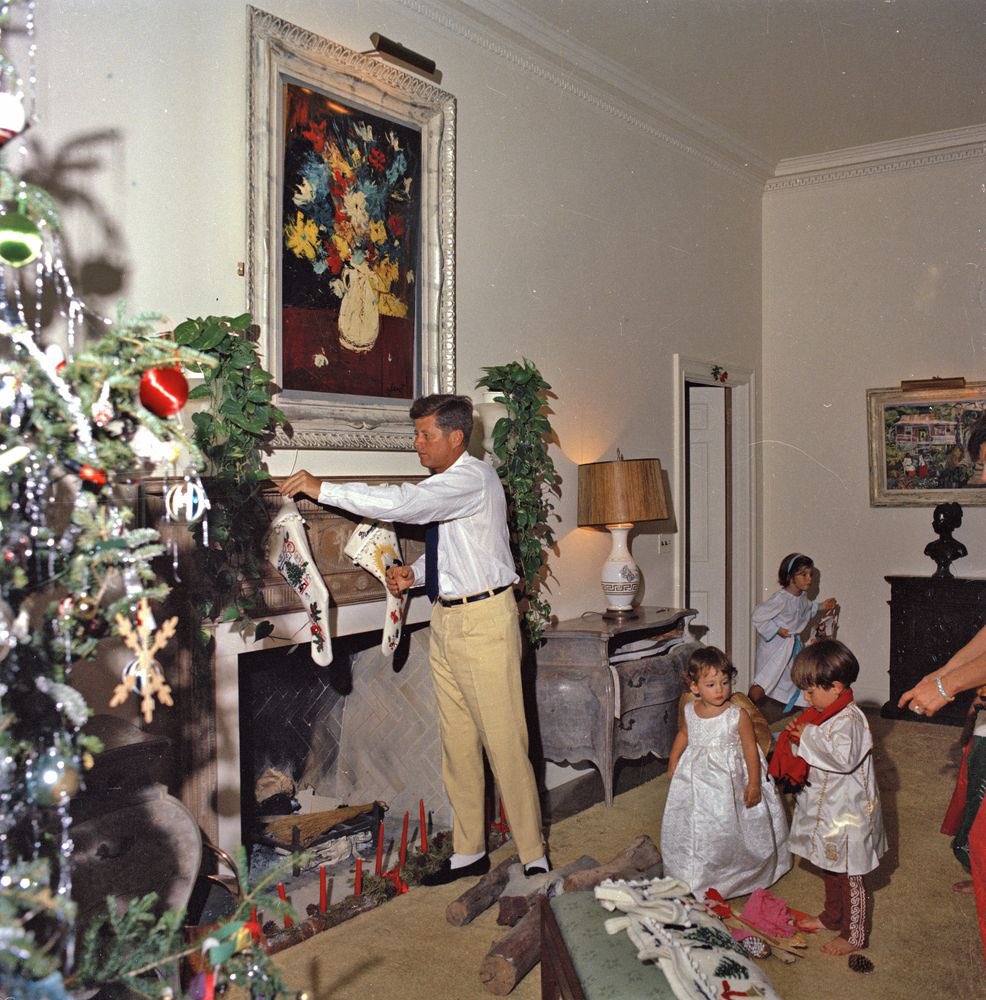 JFK, family and friends, Palm Beach, Christmas sixty years ago: