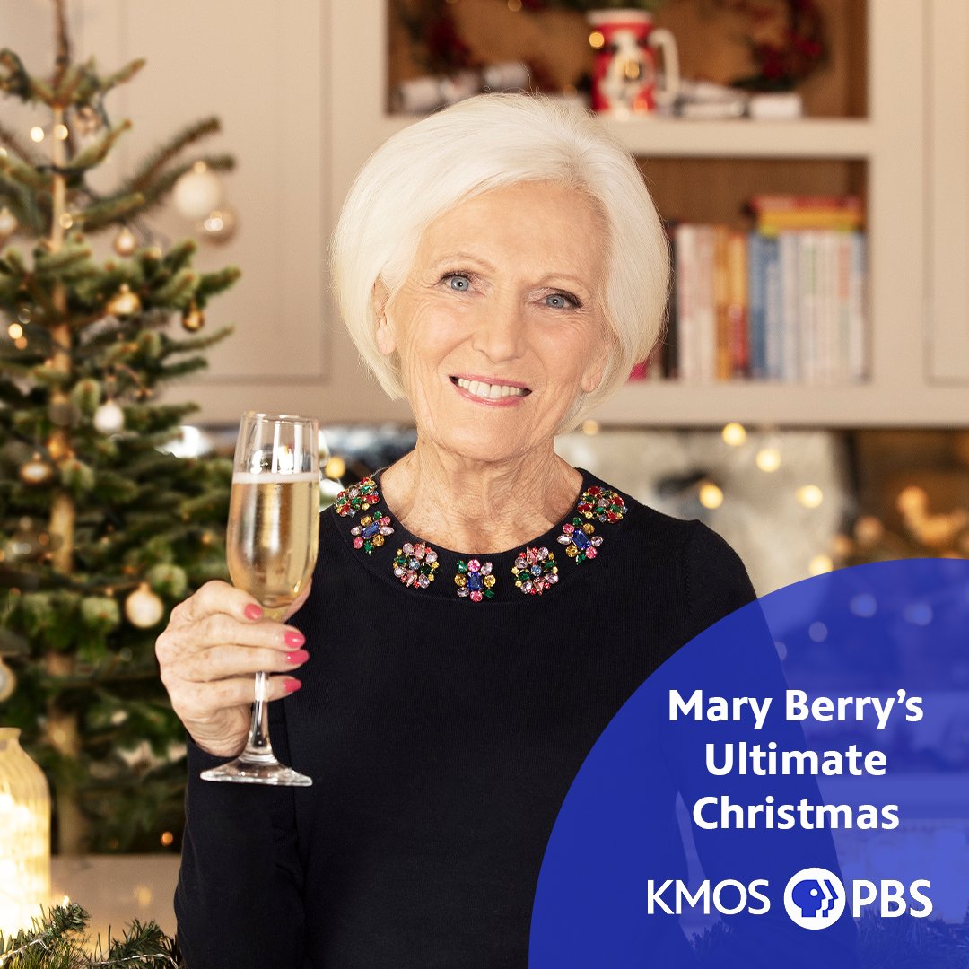 Learn how to prepare the perfect three-course Christmas dinner with Dame Mary Berry in this merry new special filled to the brim with her time-tested recipes! 

Watch Mary Berry's Ultimate Christmas on #KMOSTV 6.1 at 7 PM 🥂

Donate Today: comogives.com/product/kmos-p…