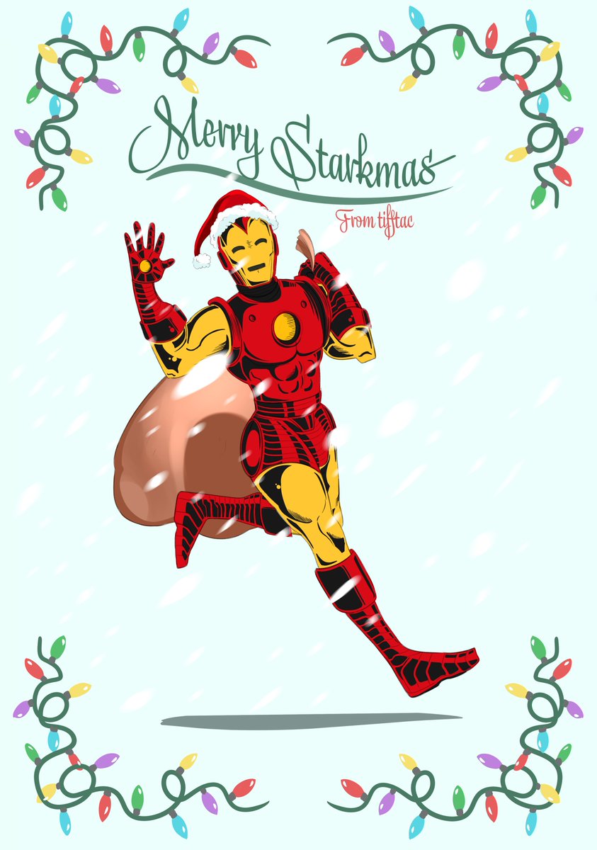 Merry Christmas--er, Starkmas! from Tony and I ❤️💛 #IronMan #Christmas