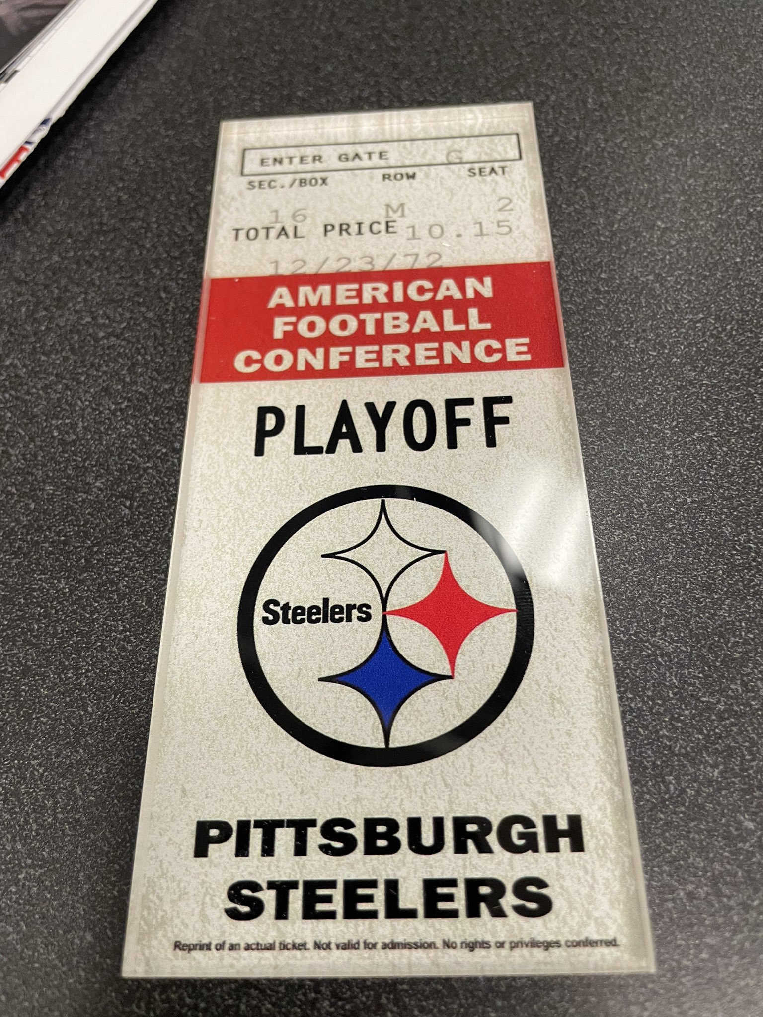 Vincent Bonsignore on X: 'Get in price for tonight's @steelers @Raiders game  is currently $4. Or less than ticket price for the Immaculate Reception game  50 years ago.  / X