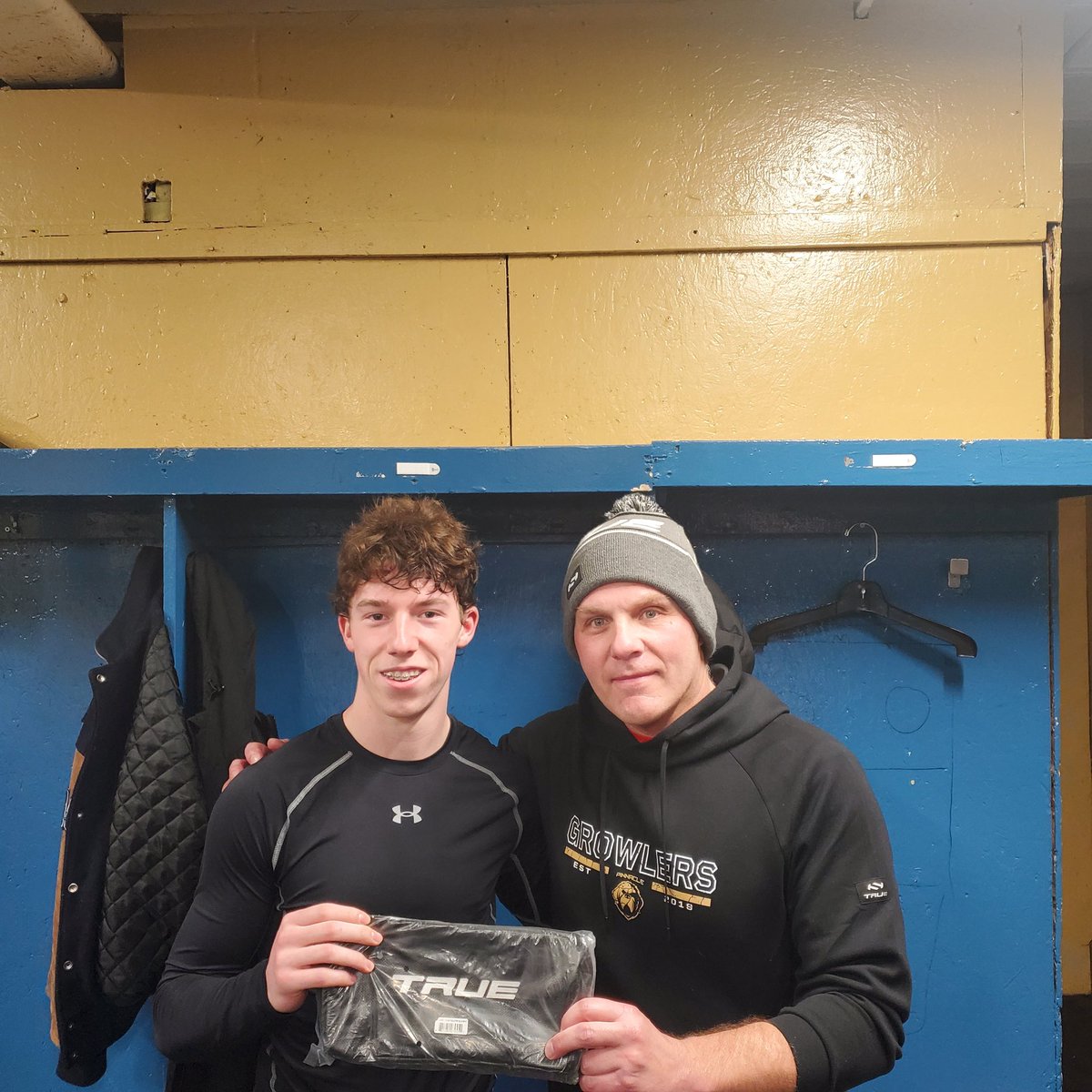 Awesome skate with a great group of young men, victory over coach <a href="/jcaul709/">Jon Caul</a> ,couple alumni dropped by, <a href="/trurobearcats/">Truro Junior ‘A’ Bearcats</a>  <a href="/BCHLGrizzlies/">Victoria Grizzlies</a> <a href="/truetemperhcky/">TRUE Hockey</a> MVP Mason Dawe, his charity of choice Association of New Canadians. Donation made for $125.00 from the team.  Merry Xmas to all.
