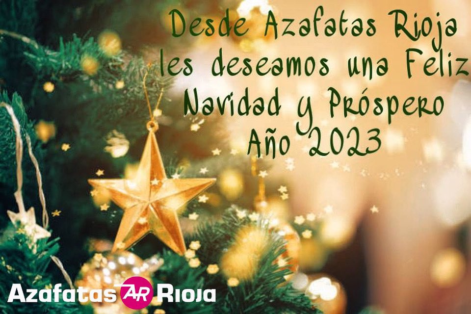 ✨Desde Azafatas Rioja os deseamos unas felices Navidades y un 2023 cargado de salud y felicidad 💫