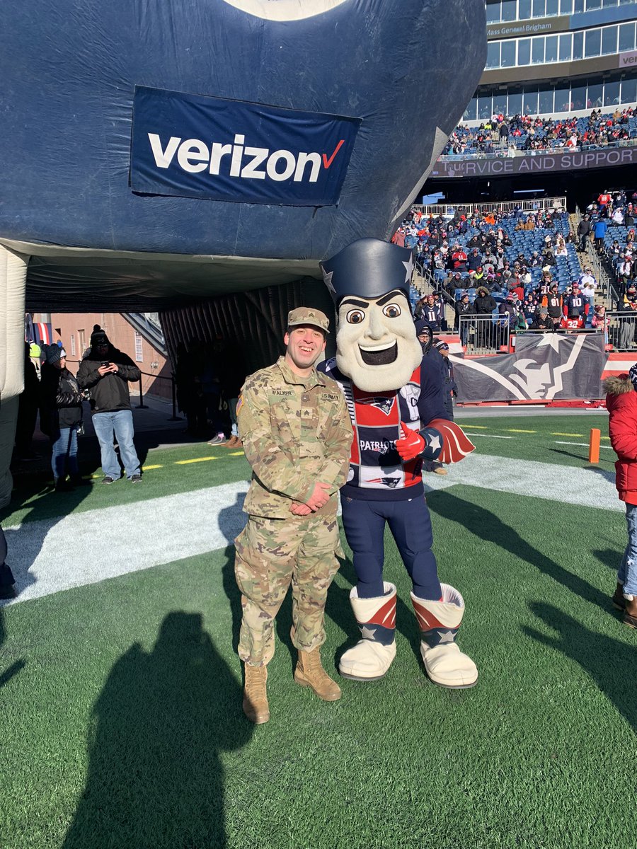 SGTWalker23's tweet photo. I want to thank the patriots organization for a once in a lifetime opportunity to attend the game. I will forever be grateful for this opportunity after the hardships you may have caused me. #myles_jack_wasnt_down https://t.co/s6J7l6HdWr