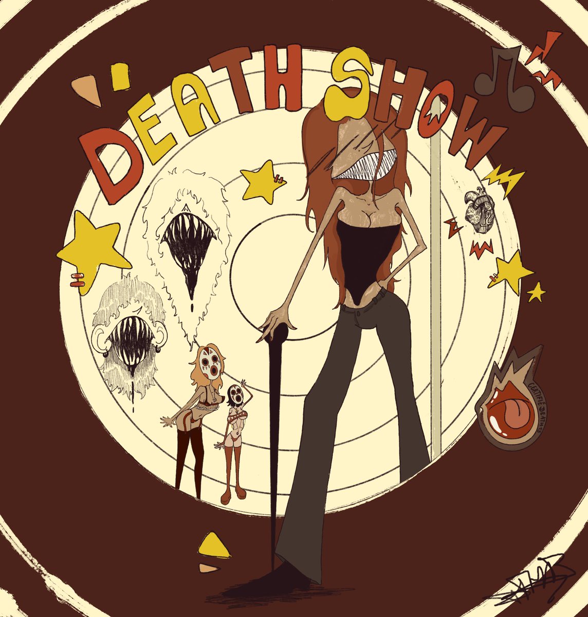 Thdththirteen's tweet photo. Ready for the show ?! 
#digitalart #ArtistOnTwitter #OC https://t.co/tmvX2m85u9