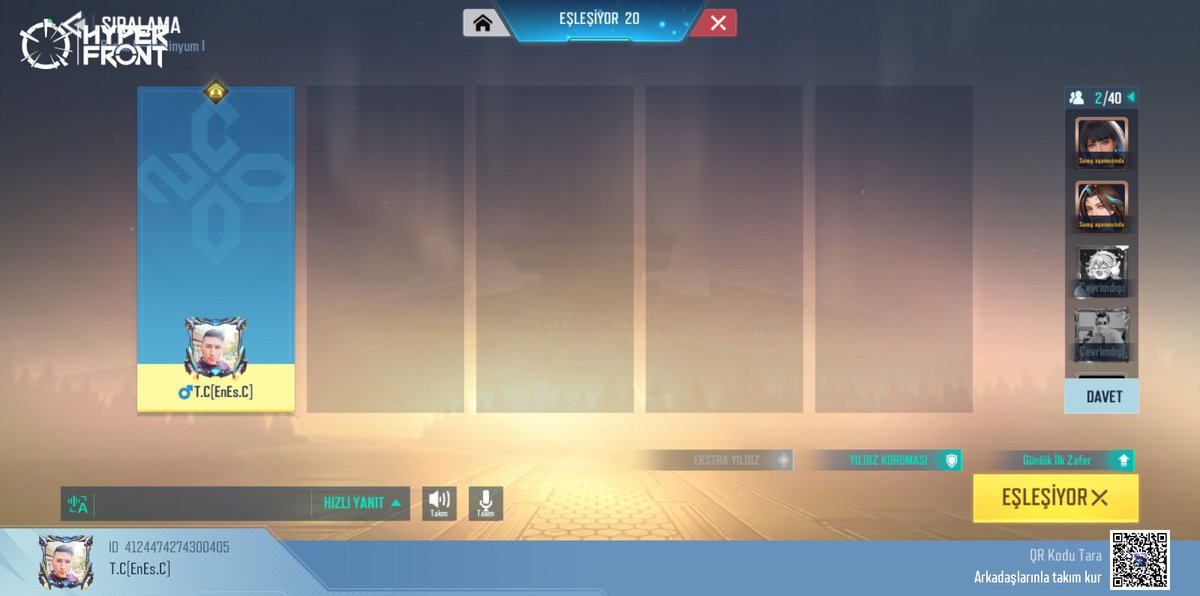 Hyper front lite oynayanlar davetlisiniz