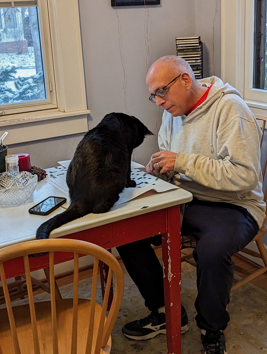 Inky is helping us with the puzzle section of #NewYorkTimes. <a href="/ChristieLaunius/">Christie Launius</a>