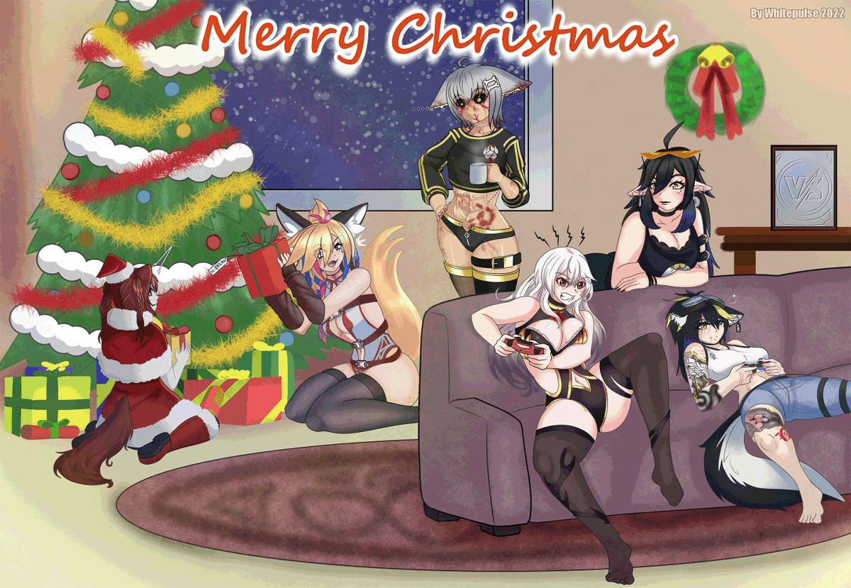 VStrayOfficial's tweet photo. Merry Christmas and happy holidays from the subjects of VStray !
Art by @whitepulse_art https://t.co/IFW4lnxYvu