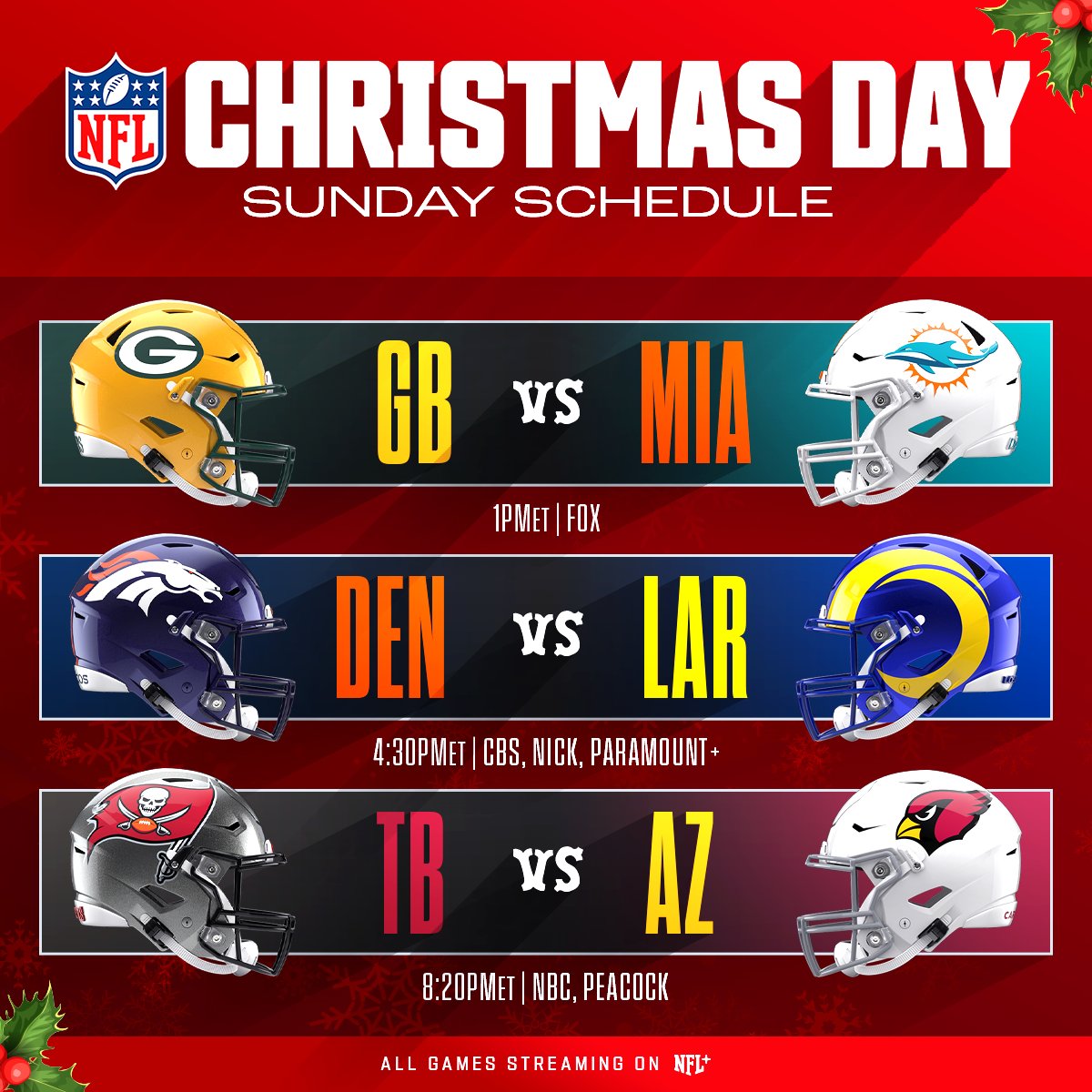 NFL on X: 'Football on Christmas! 