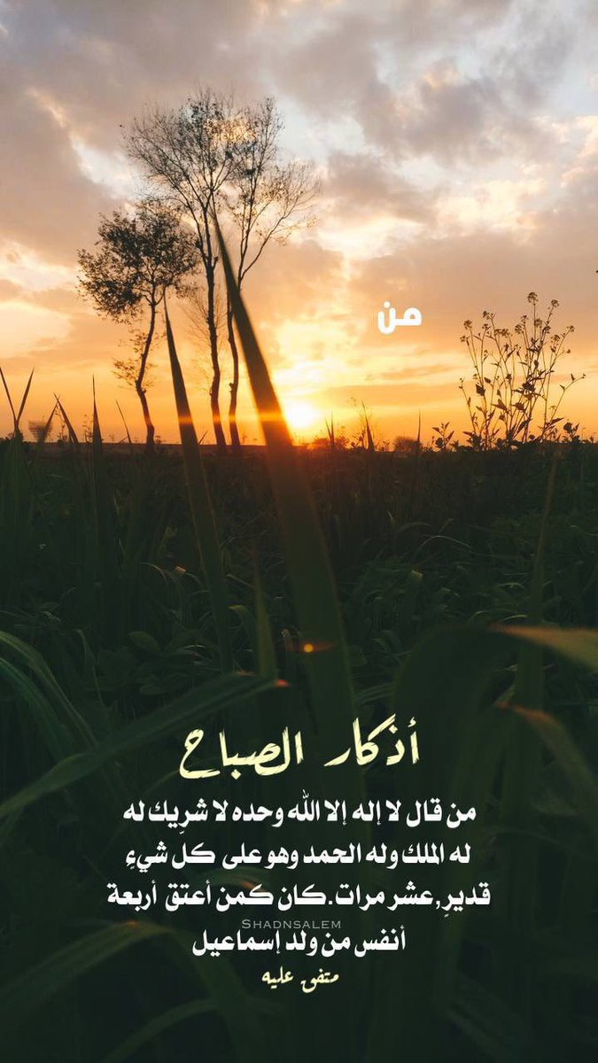 اللّٰهُم 
"إنا نسالك نوراً منك يغشانا، وعنايةً منك ترعانا، وعفواً منك يشملنا، ورضا منك ينير لنا دروب الدنيا والآخرة، اللّٰهُم اجعل لنا لسان صدقٍ يُسمع، وعمل حقٍ يُرفع، وأجراً مضاعفاً لا ينقطع بفضلك وكرمك يا أكرم الأكرمين، اللّٰهُم أعنا على ذِكرك و شُكرك وحُسن عبادتك".🤲🏻🤲🏻