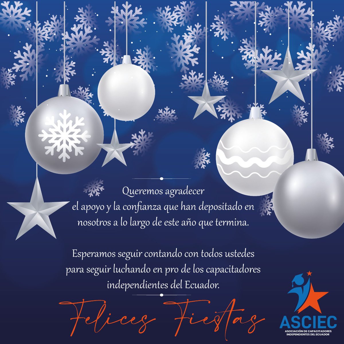ASCIEC's tweet image. Felices Fiestas a todos los Capacitadores Independientes del Ecuador