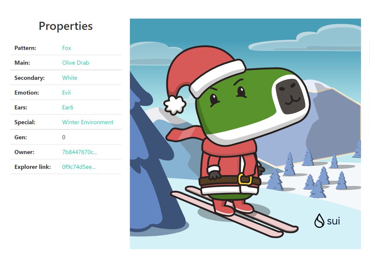 Adebisilateefa3's tweet photo. 🎁 I just unboxed my Sui Holiday Capy! ❄️
Create your own Capy here:  https://t.co/TIBtGbs1LC #CapyHolidays https://t.co/RSP4flomGE