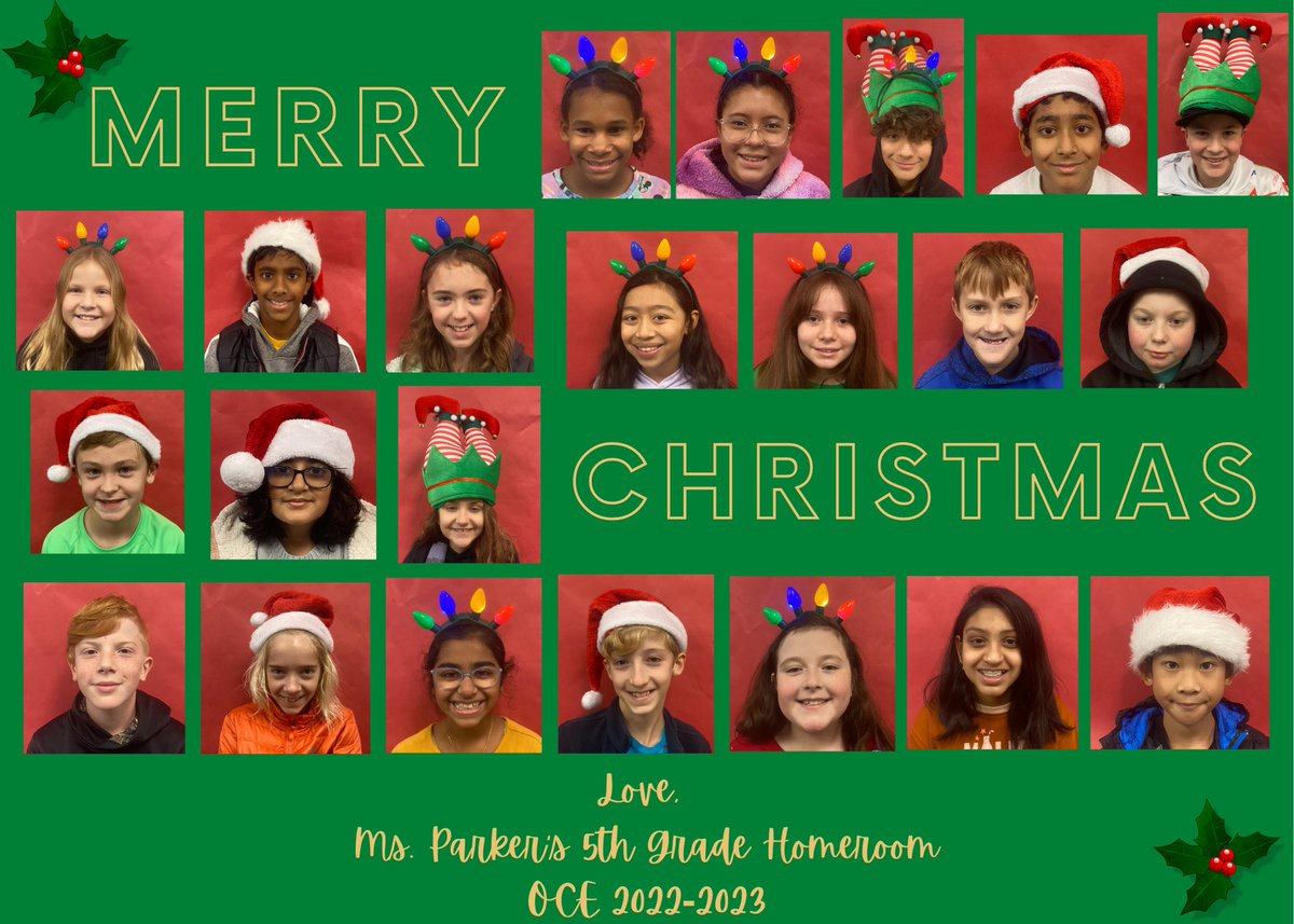 MsLakishaParker's tweet photo. Wishing these kiddos a special Merry Christmas #OCEstrong #fifthislit https://t.co/qOEC7M8zvh
