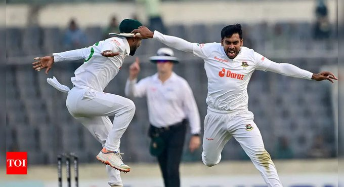 toisports's tweet photo. #INDvBAN #INDvsBAN | 2nd Test, Day 4 LIVE

WICKET!

Mehidy Hasan Miraz takes his fourth wicket, @RishabhPant17 falls for 9

INDIA 71/6, need 74 runs to win vs BANGLADESH

FOLLOW LIVE: 

https://t.co/K399txhQlk https://t.co/108qyGoquM