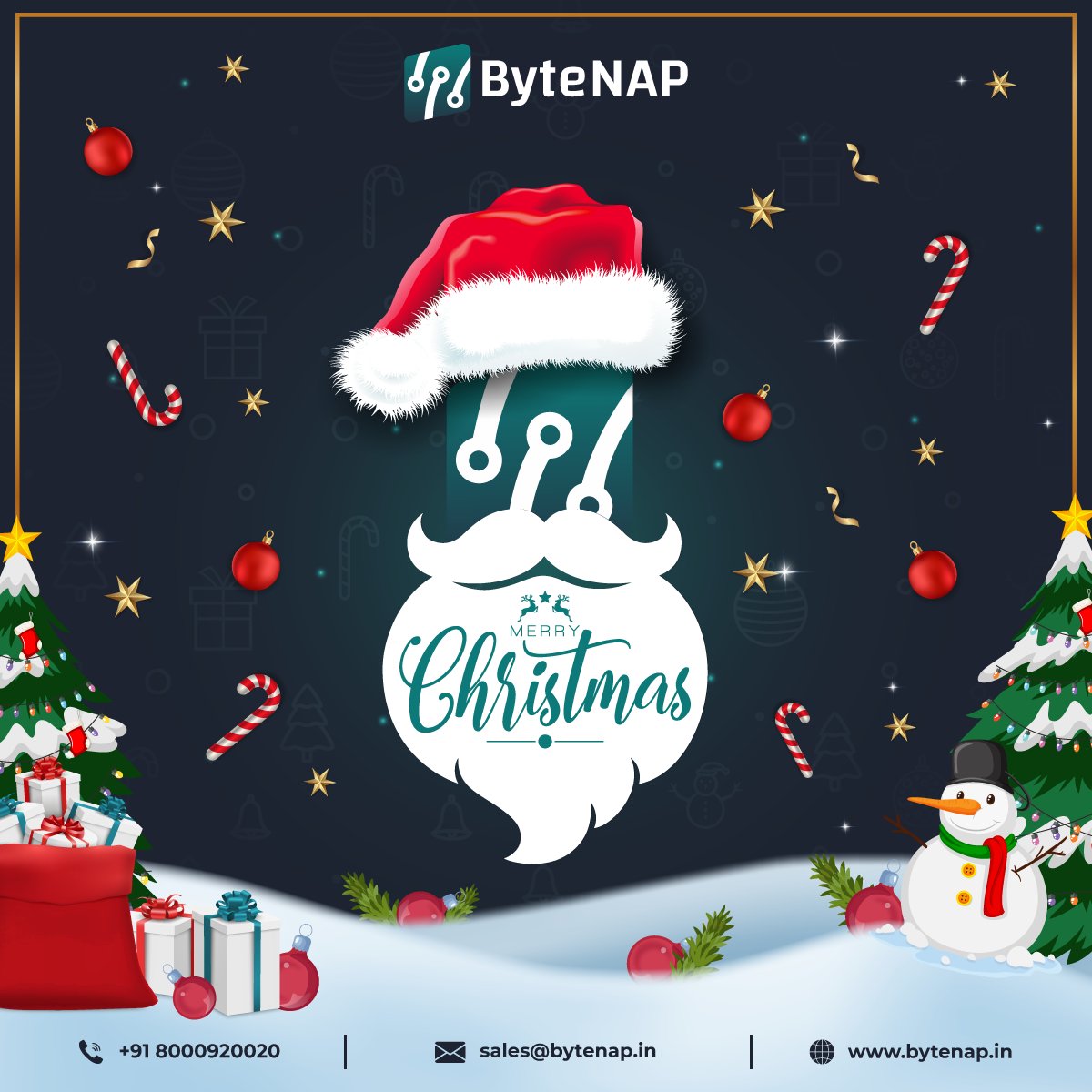 Happy Christmas to all; we at ByteNAP Networks want to spread joy by wishing our customers and employees Merry Christmas; who has given us trust and support throughout this year and hope we can deliver the best quality of services. 

#christsmas2022 #christmas #webhostingcompany