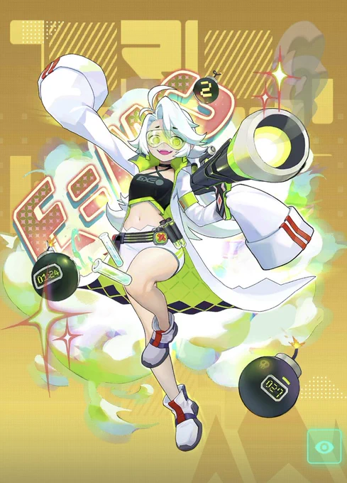 8 and 9. two for one on mad scientist girls from mobile gacha games who dont shower 