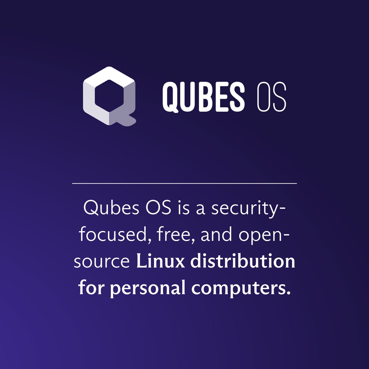 ProtonPrivacy's tweet image. Just 2 days left to take your chance at winning a Proton Lifetime account, and two more beneficiaries to introduce!
Today’s spotlight goes to @QubesOS, who are building an operating system that prioritizes usable real-world security for everyone.
shop.proton.me/collections/co…