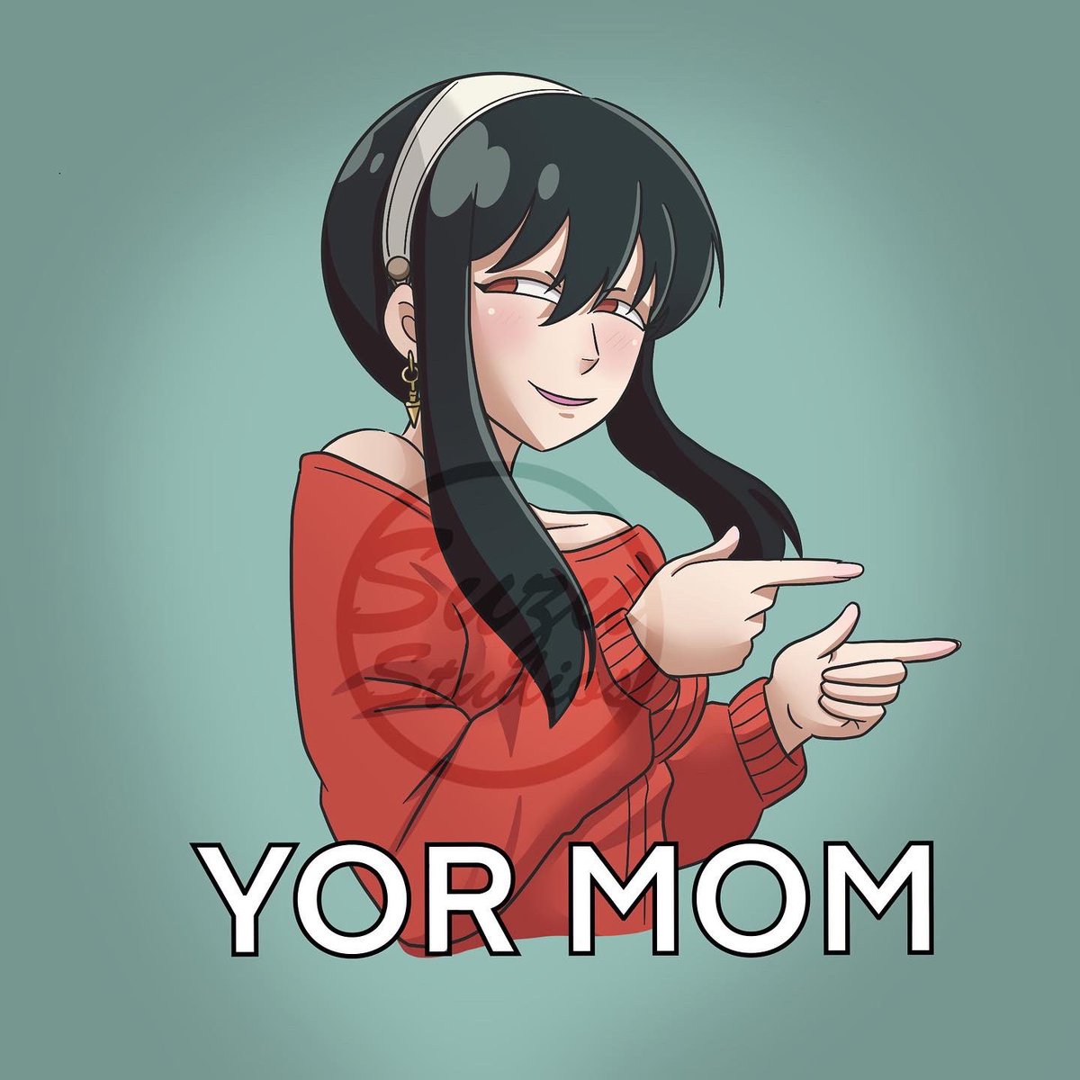 StudiosSuzu's tweet photo. Another sticker design! I’d imagine Loid is ✨extra✨ stressed around the holidays 😂 This goes with my Yor mom sticker I made earlier!
#spyxfamily #spyfamily #loid #loidforger #spyxfamilymeme #anxietydaddy #yormom #yor #yorforger #anime #manga #digitalart #art #spyxfamilyfanart https://t.co/EoUCd68YWJ